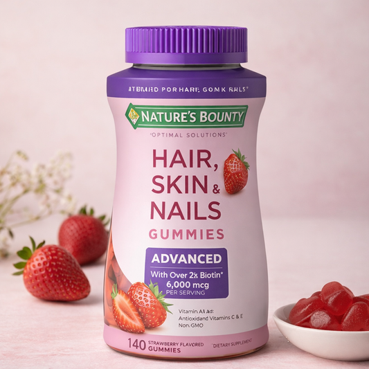 Hair, Skin & Nails Gummies de Nature's Bounty – Vitaminas para Cabello, Piel y Uñas